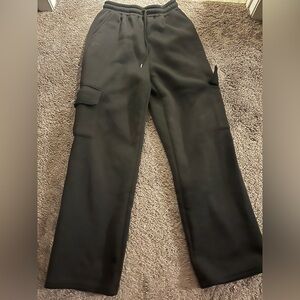 Shein black cargo sweatpants